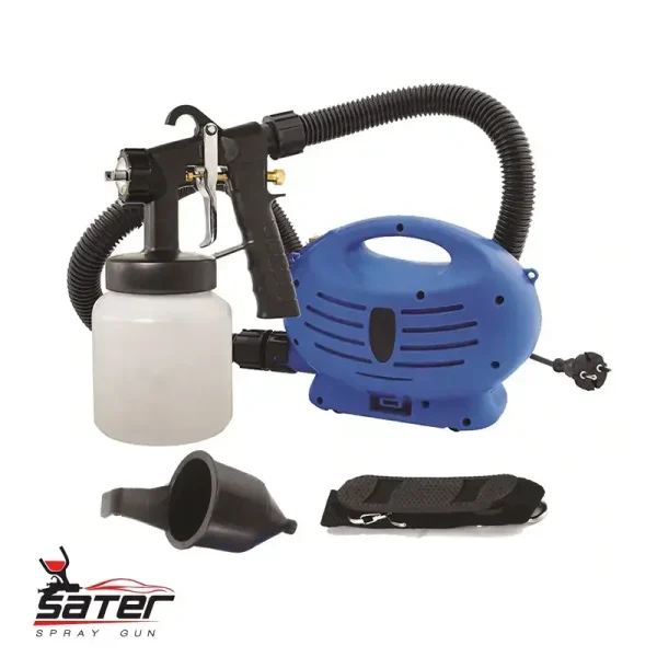 Sater-Electric-Paint-Spray-Gun-650W-Turbo-Hose-Whip